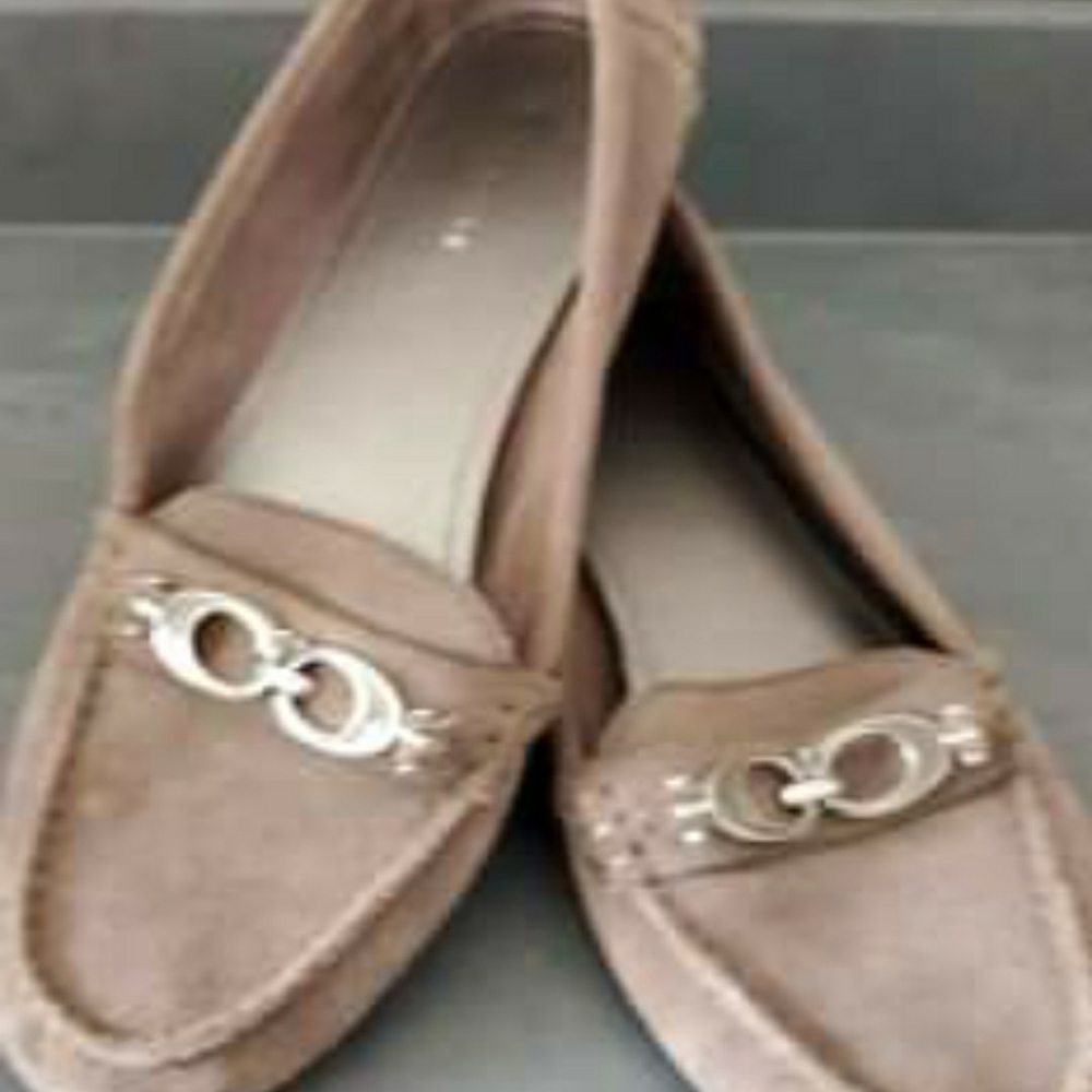 Coach Fortunata Canvas Loafers & Moccasins Grey Le